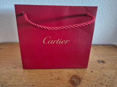 Papiertasche Cartier rot 18 x 20 cm Einkaufstüte