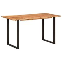 Esstisch 140×70×76 cm Akazie-Massivholz, Gratisversand