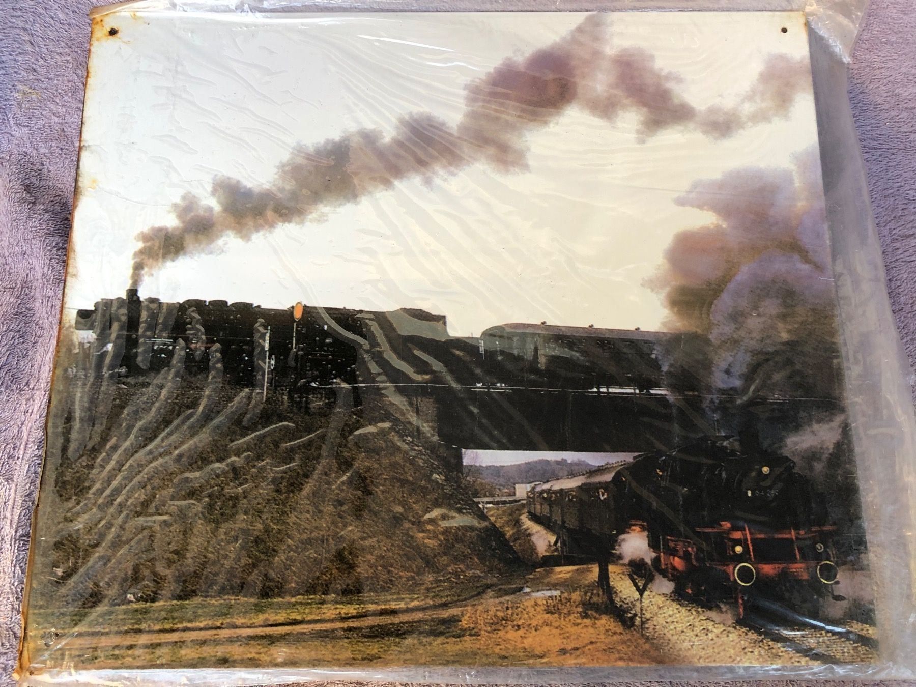 Insegne: Lokomotive Eisenbahn Zug Oldtimer dampf – Nuovo (secondo la descrizione) da Reinach AG venduto da rares75