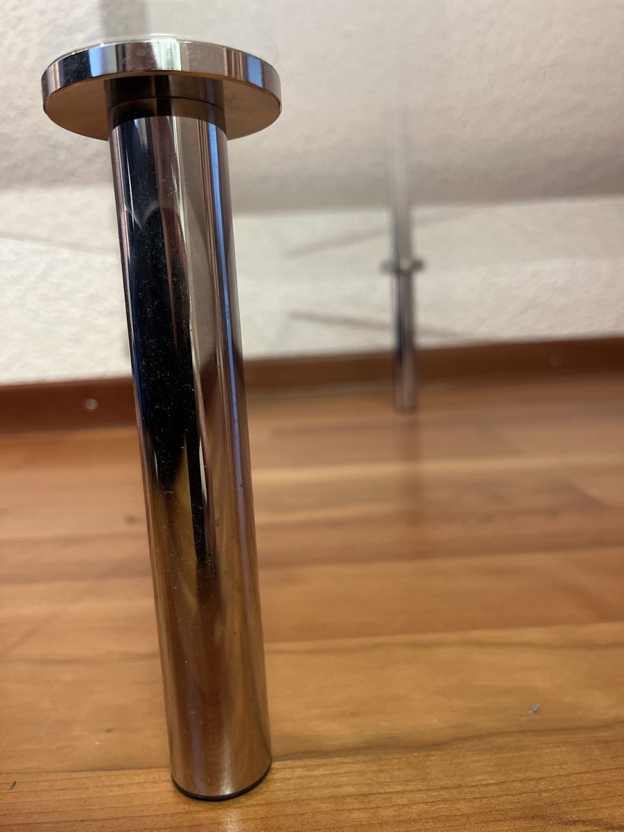 Bicchieri: Design-Glastisch mit Metallfüssen – Nuovo (secondo la descrizione) da Beinwil am See venduto da Knixlerich 3