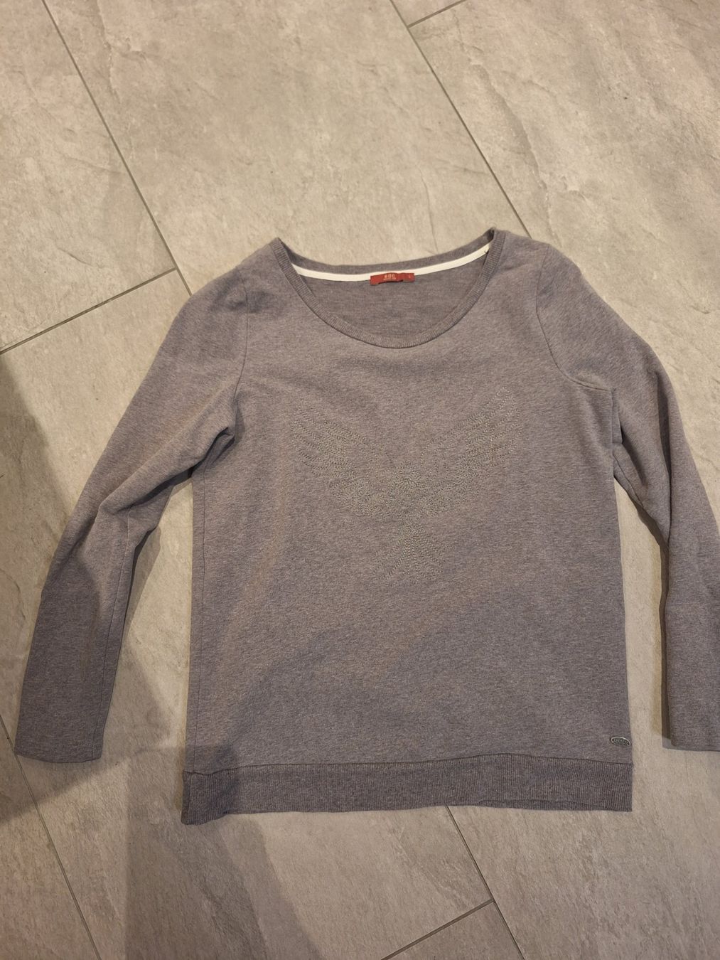Esprit Maglioni & Felpe: edc- graue Damen Pullover, Grösse L - inkl. dezentem Stick – Nuovo (secondo la descrizione) da Buochs venduto da DasBaerchi