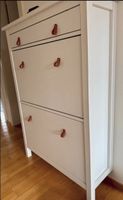Ikea Schuhschrank weiss mit Ledergriff