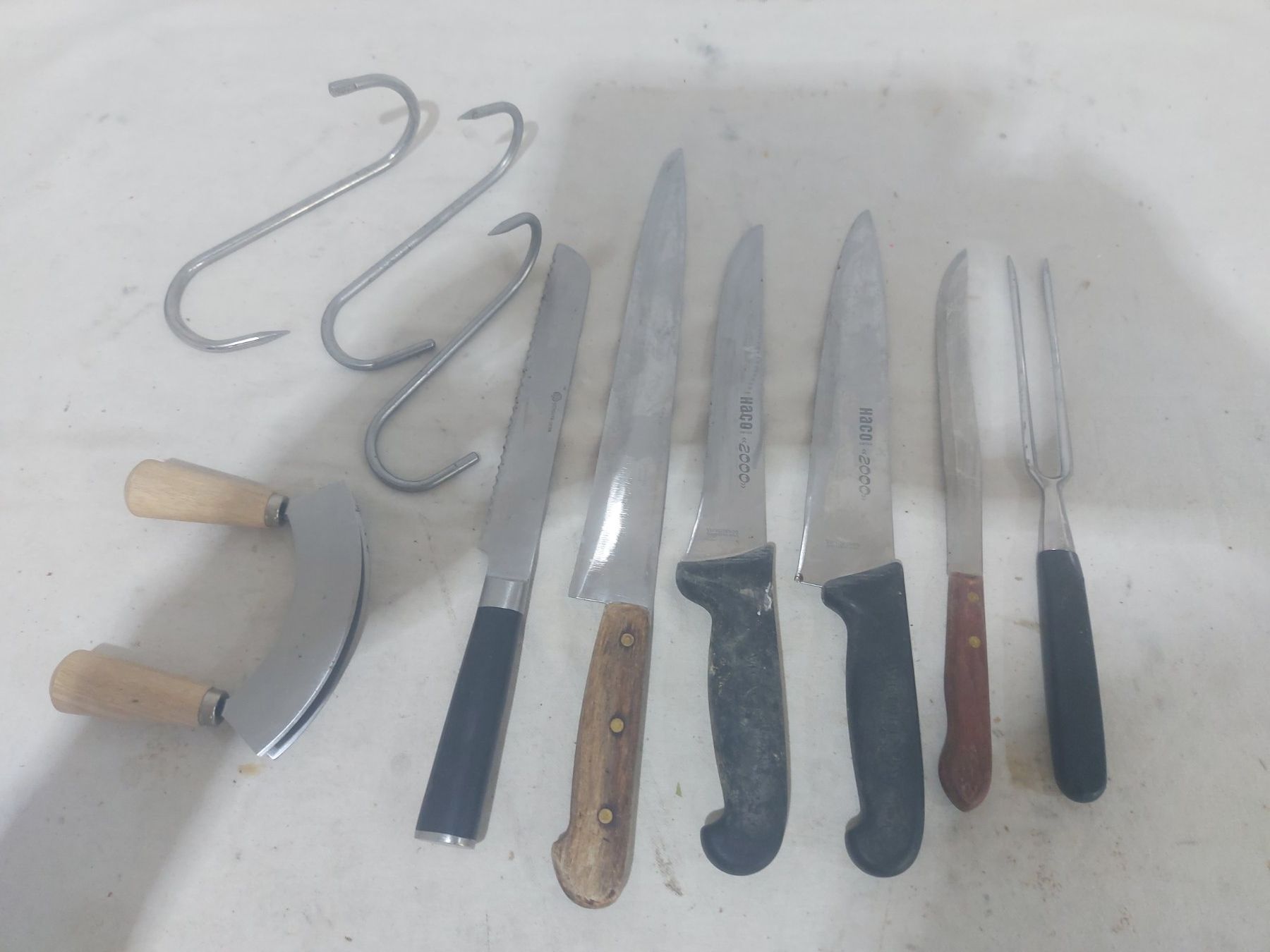 Coltelli da cucina: Profi-Fleischermesser-Set, 10-teilig , mit Tranchiergabel ; – Usato da Rheinau venduto da profitronic.shop 8