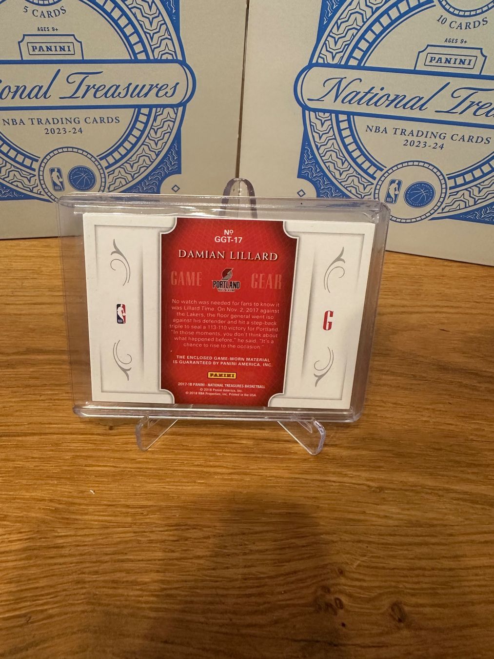 Nba Carte collezionabili: Panini Damian Lillard National Treasure patch – Usato da Vullierens venduto da Gaara04 1