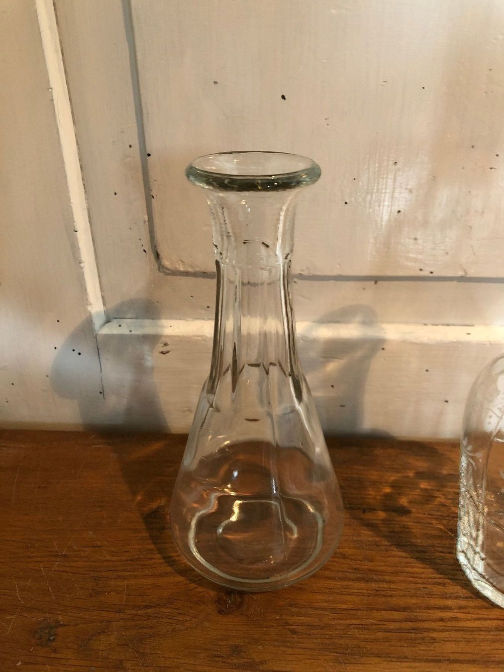 Caraffe: Glaskaraffen fein antik Muster weiss 3x – Usato da Siblingen venduto da Jayuah 3