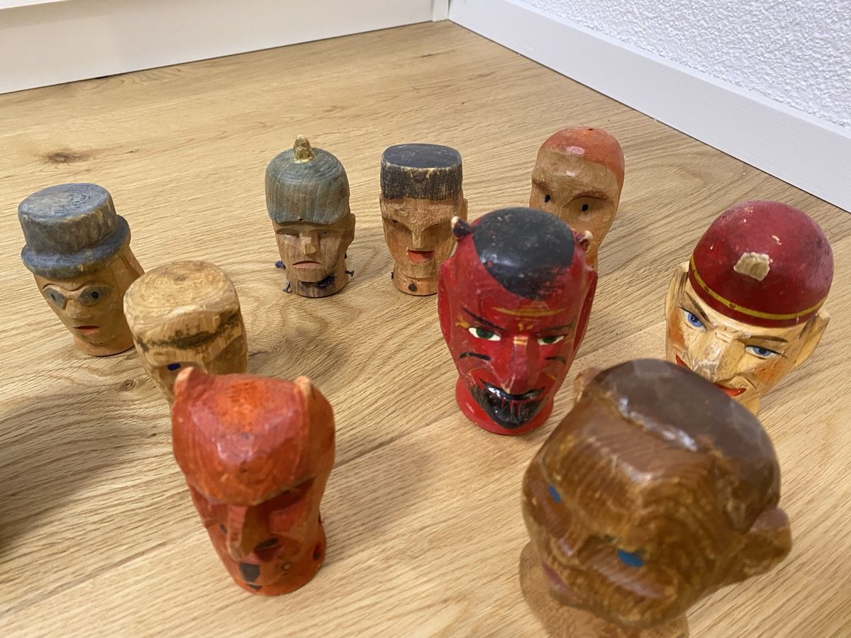Spielzeuge: Kasperfiguren Holzköpfe  – Defekt aus Langendorf von Charly_111 3