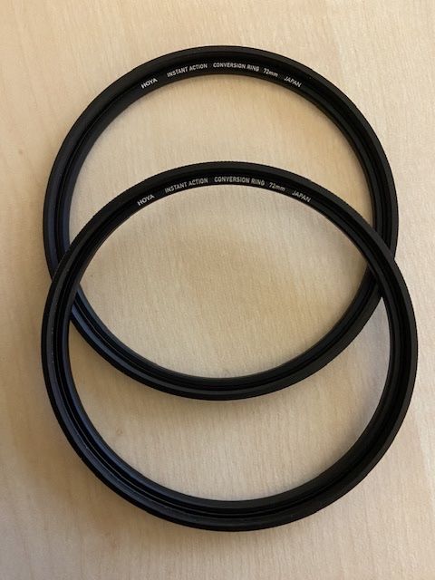 Adattatori foto: Magnetische Filterhalter: 2x Hoya Conversion Ring – Usato da Würenlingen venduto da Fpat1974 2