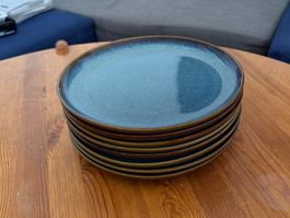 8× IKEA GLADELIG Essteller blau