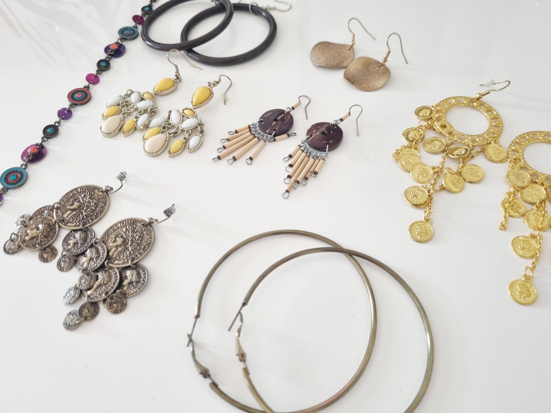 Boucles d'oreille: Gold - brauner Modeschmuck – D'occasion à Altstätten SG par priska2885