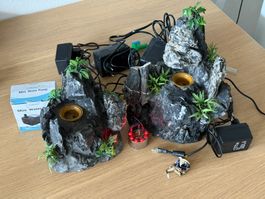 Feng-Shui Felsenlandschaft / Zimmerbrunnen aus Naturstein