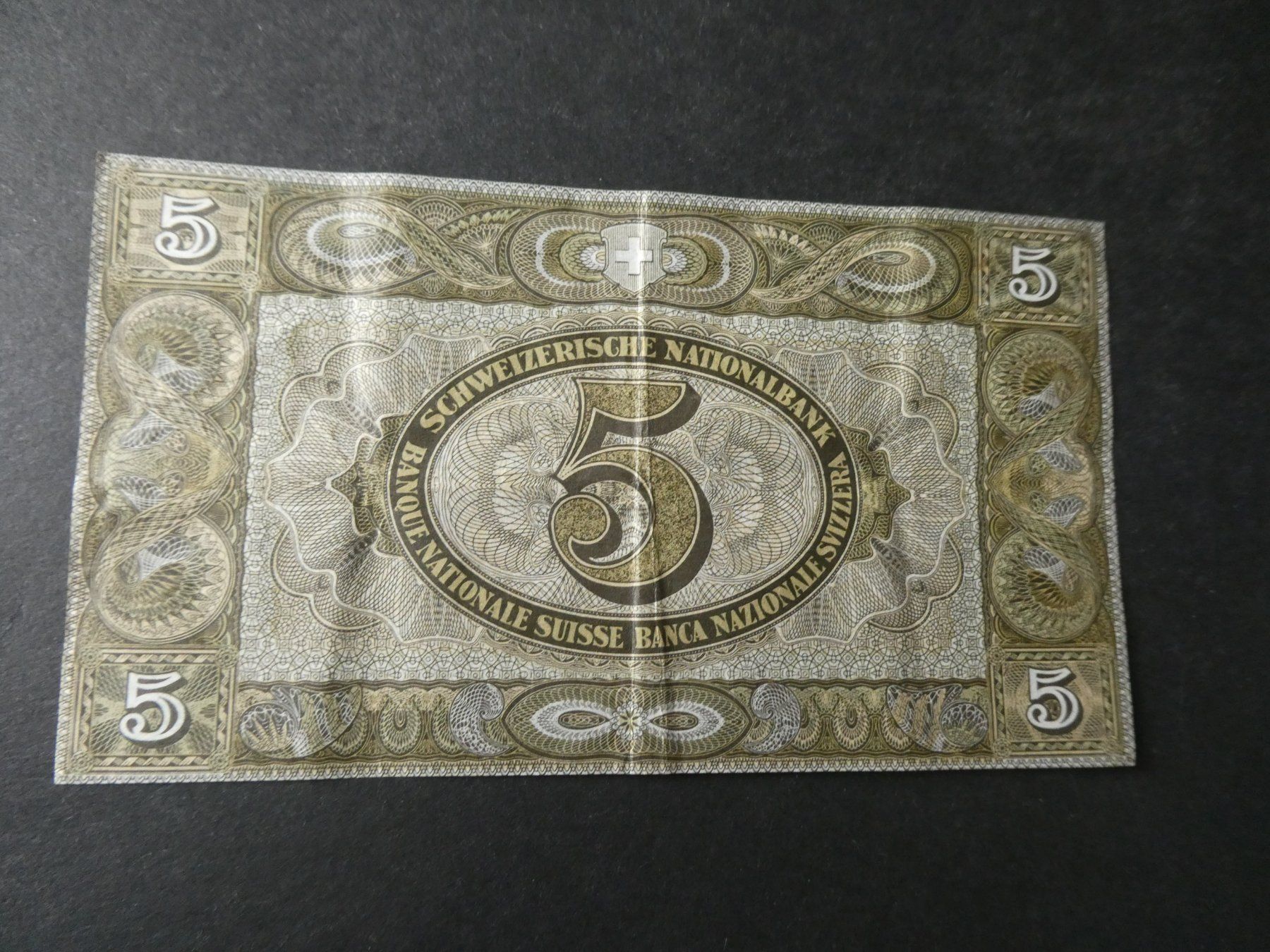 Billets de banque: Schweiz 1951, 5 Franken – D'occasion à Hinterforst par Rohusri 1