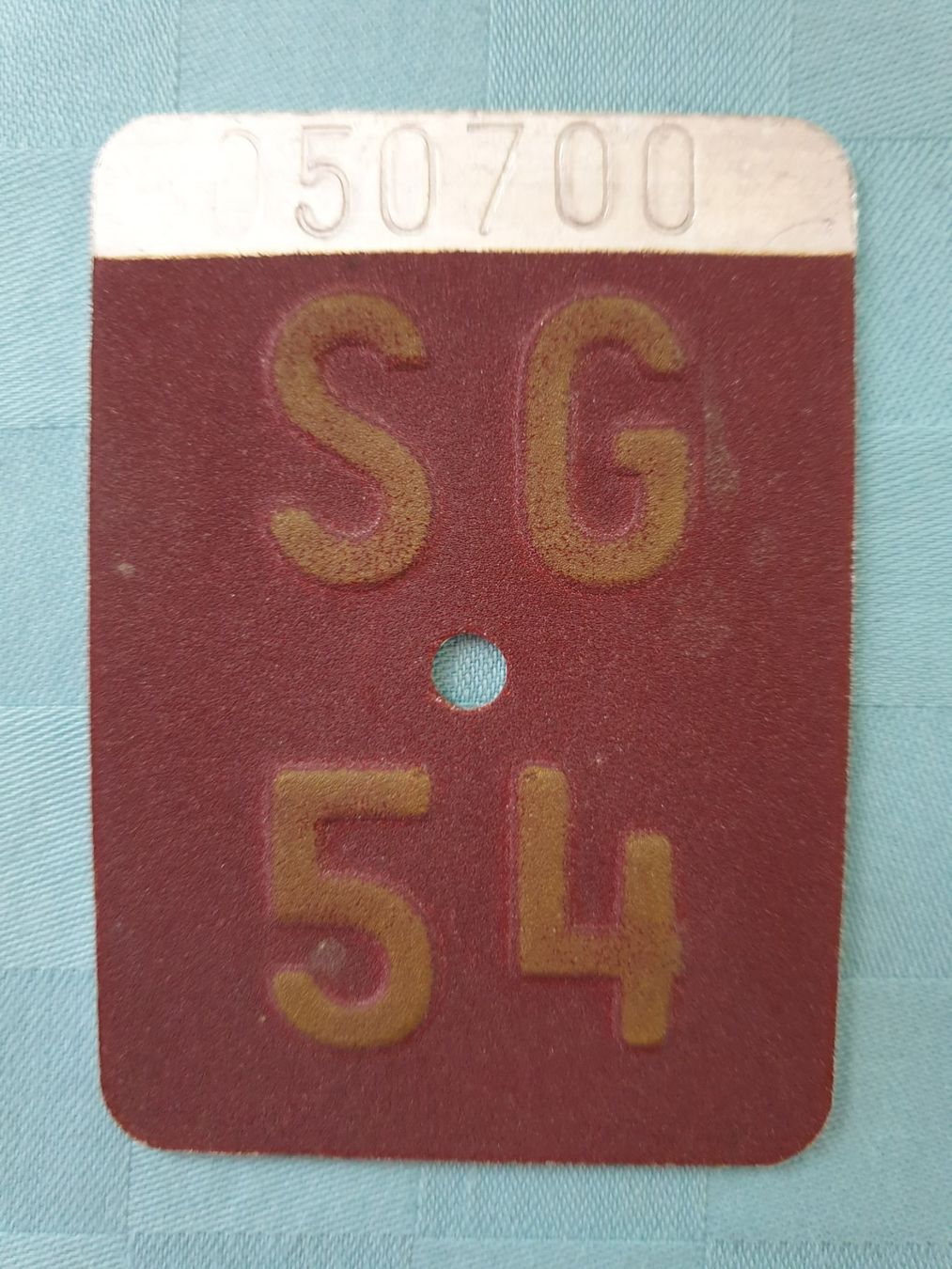 Insegne: Velonummer SG 54 – Usato da Mörschwil venduto da spirspi