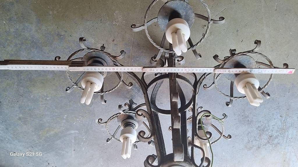 Lampade: Plafonnier en fer vintage – Usato da Corsier-sur-Vevey venduto da hel_lvr5 2