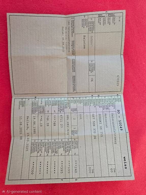 Suzuki Route: Suzuki GS750E Veteran – D'occasion à Gerlafingen par auniho 4
