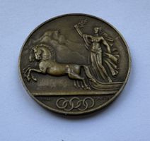 1928 Medaille Olympische Spiele St. Moritz *RAR*