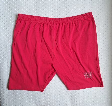 Sommer Shorts kurze Hose, Gr. L, Pink mit Schmetterling🦋