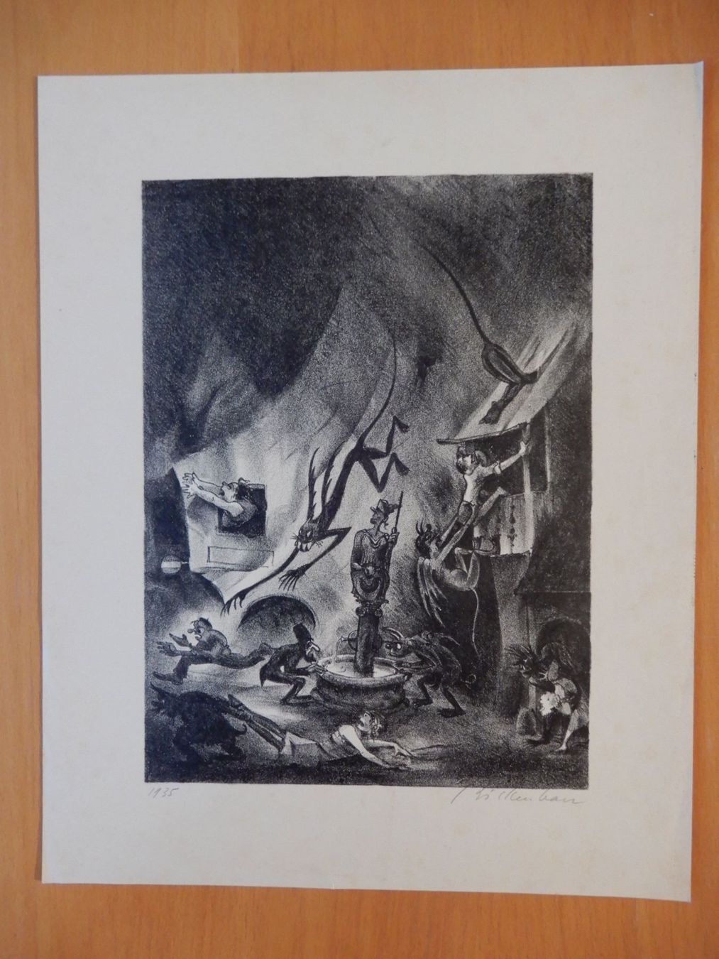 Grafiken & Lithographien: Rickenbach 3x Lithograp Sign. 1935 inter – Gebraucht aus Emmenbrücke von Kunstankaufverkauf9 7