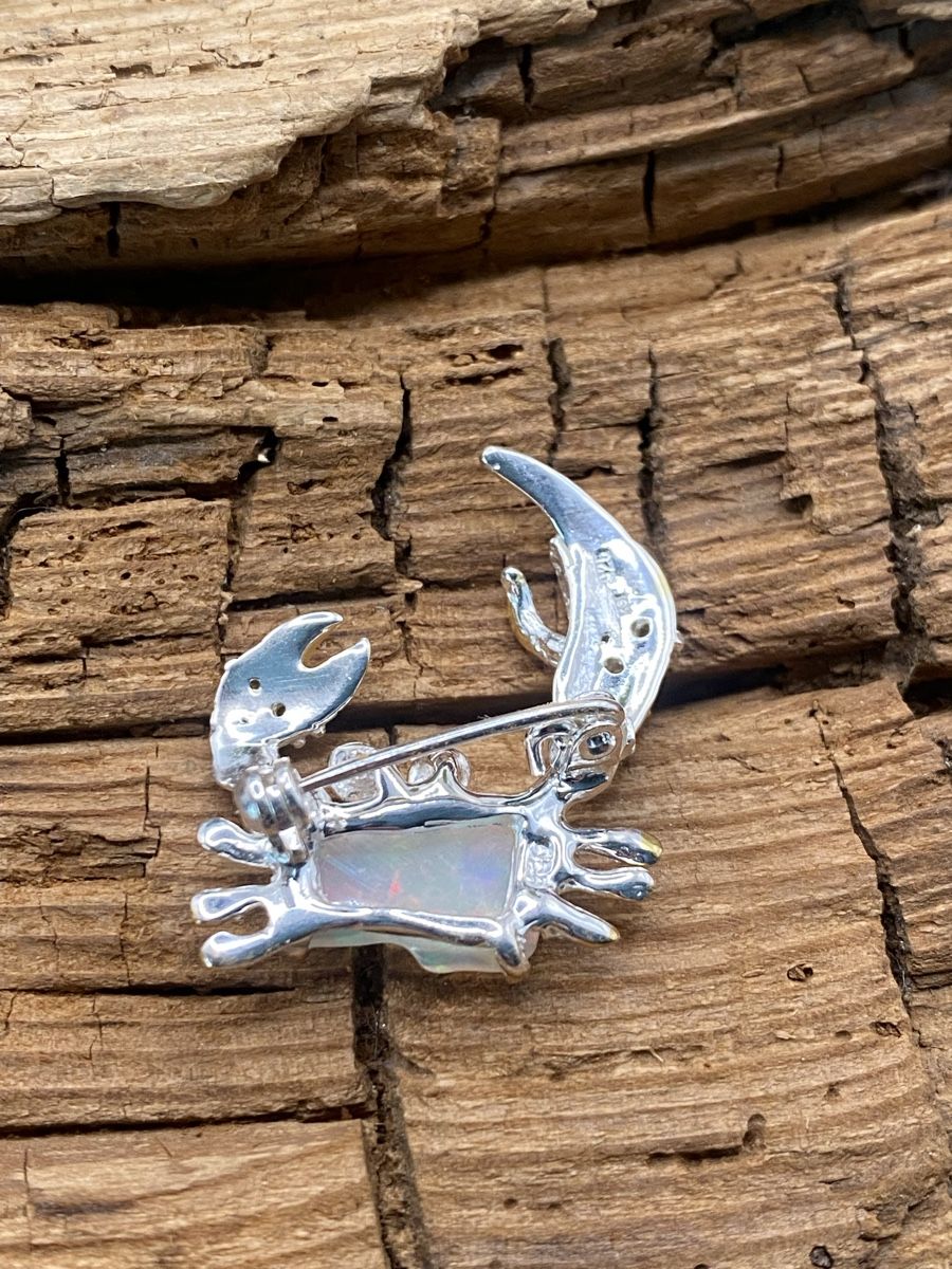 Spille & Fermagli: Hammer Brosche in Sterlingsilber mit  grossem Opal – Nuovo (secondo la descrizione) da Luzern venduto da S.Kern01 4