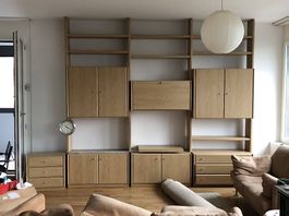 Wohnwand modular und Garderobe