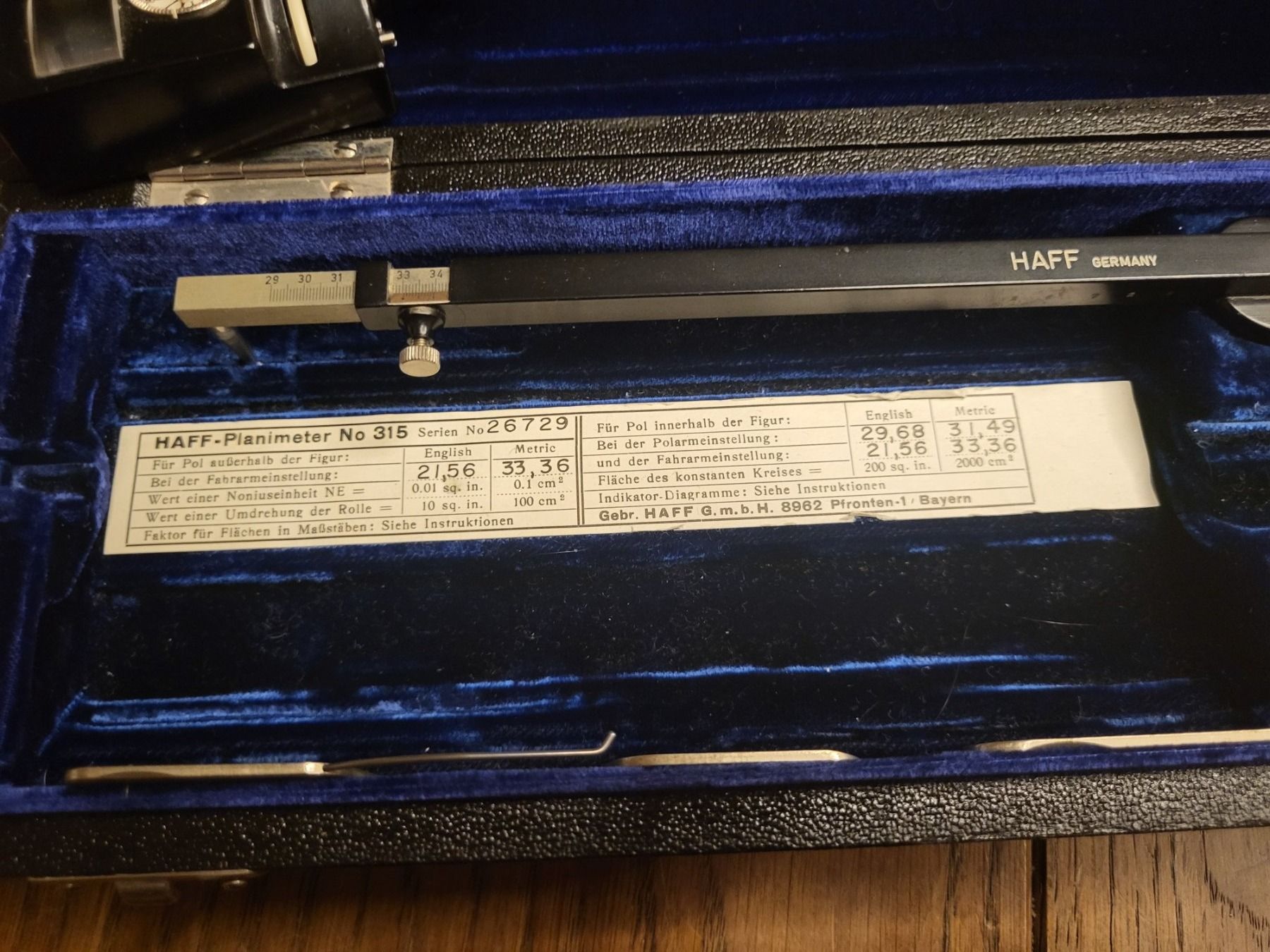 Messen: HAFF Planimeter 315, Messinstrument, Vintage – Gebraucht aus Sonceboz-Sombeval von ant_cd5j 4