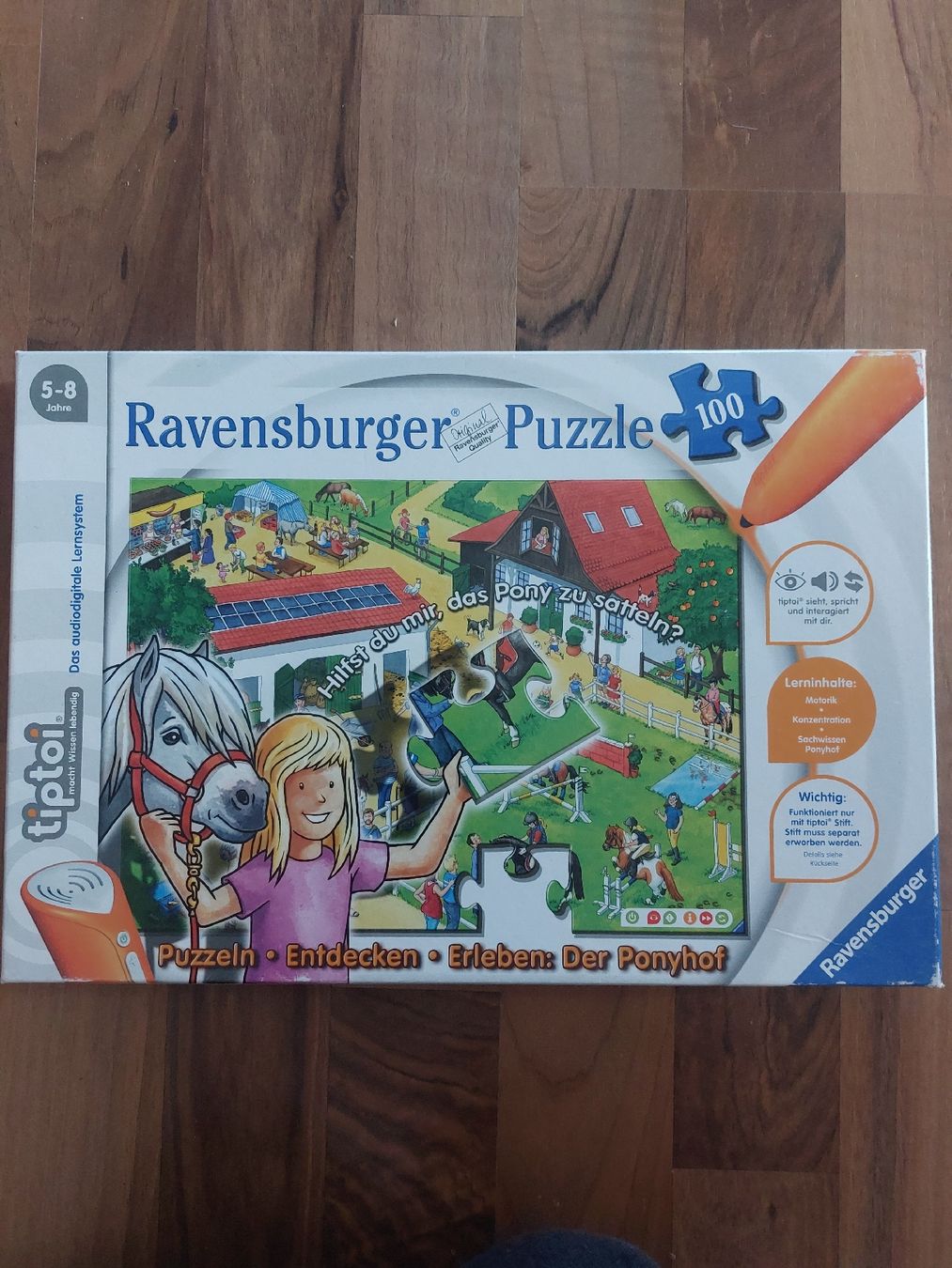Tiptoi Puzzle: Ravensburger Puzzle Tiptoi - Der Ponyhof, 100 Teile – Usato da Kallnach venduto da San790