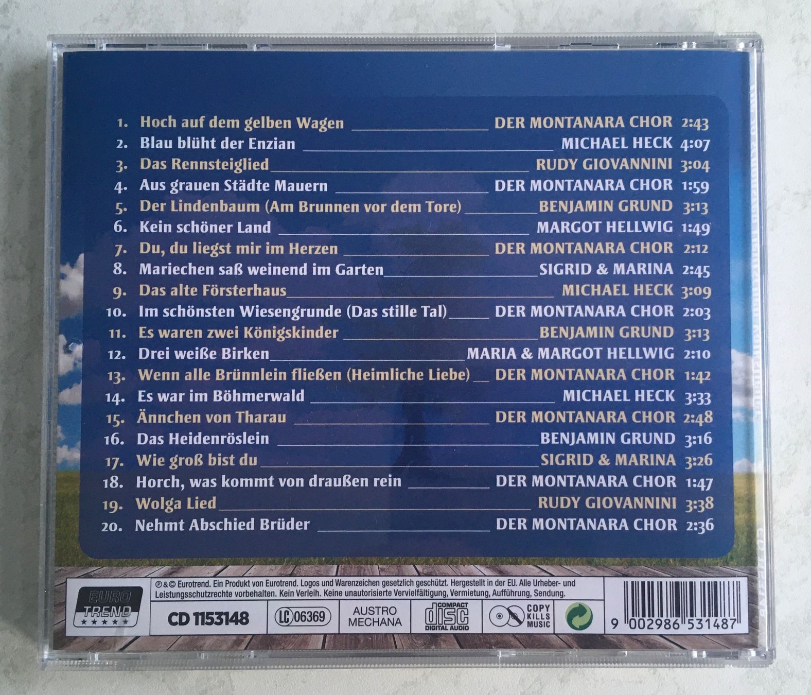 CD: CD. 20 Deutsche Volkslieder, neuwertig – Nuovo (secondo la descrizione) da Kriens venduto da Niklaus014 1