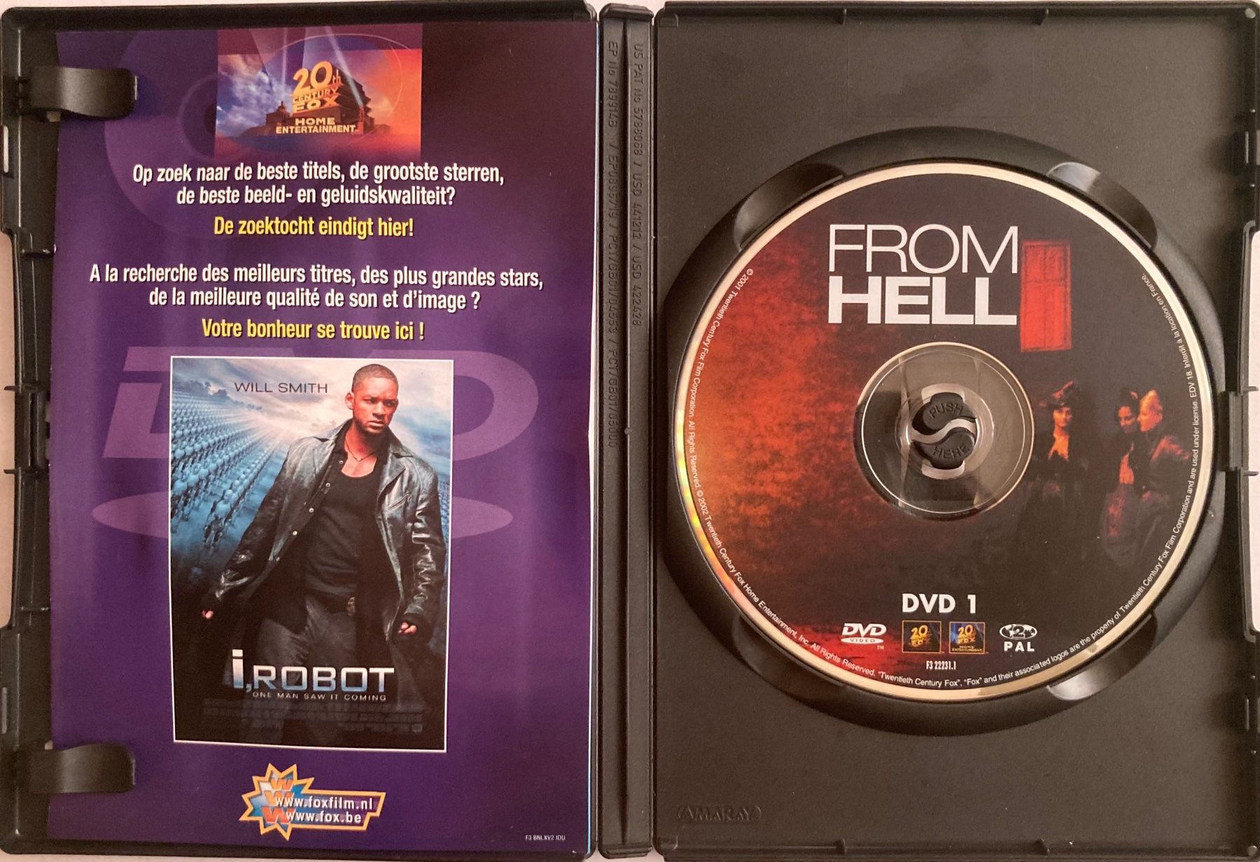 Tutti i DVDs: JOHNNY DEEP / HEATHER GRAHAM - FROM HELL – Usato da Poliez-Pittet venduto da Newtown-Records 2