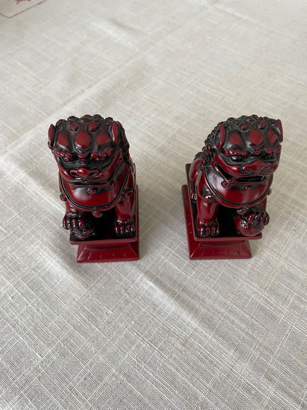Statuette: 1 Paar chinesische Foo Hunde / chinesische Drachen – Nuovo (secondo la descrizione) da zug venduto da Zakaria 5