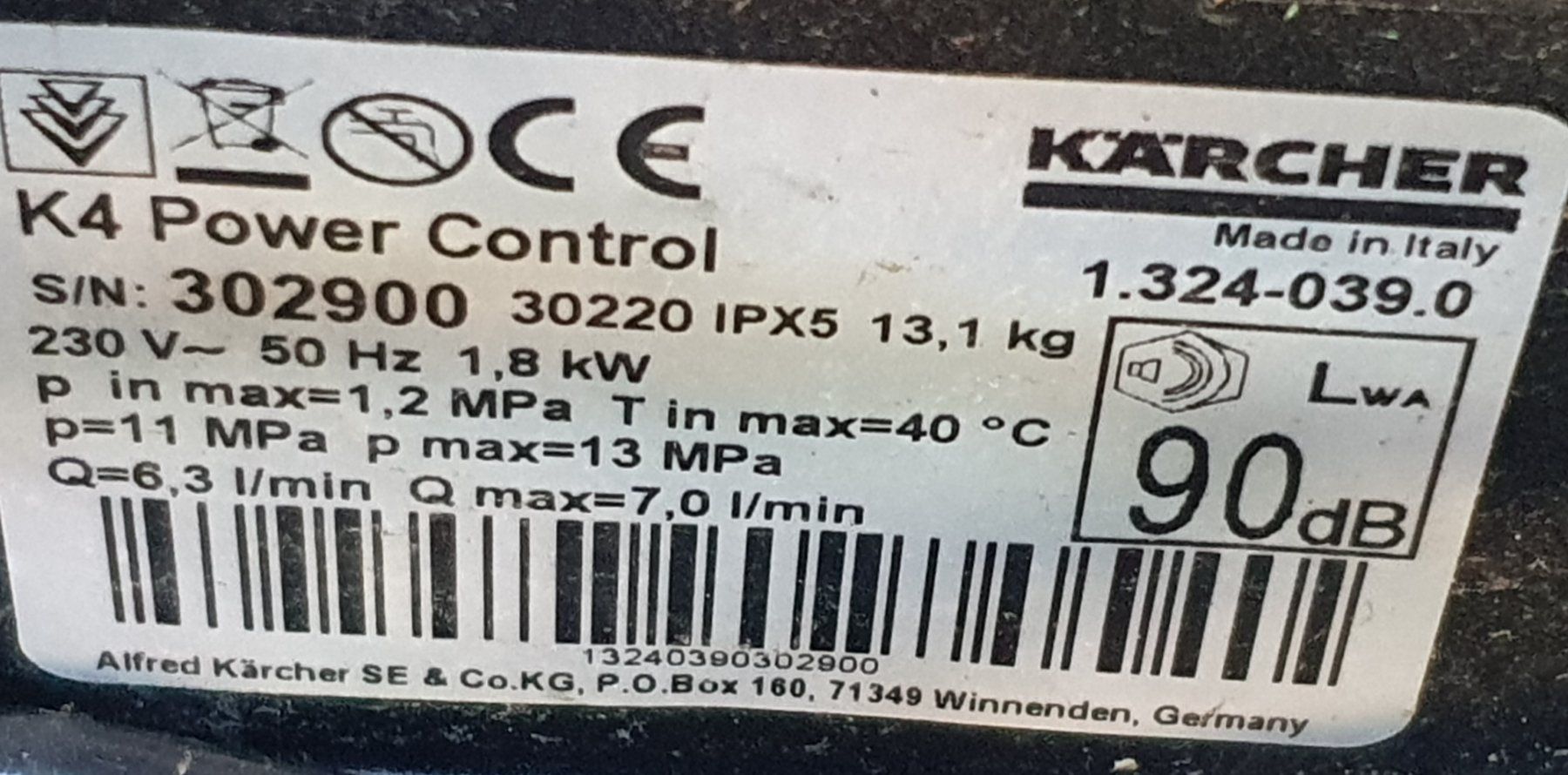 Kärcher Idropulitrici ad alta pressione: Kärcher K4 Power Control Flex Home – Usato da Killwangen venduto da versus77 8