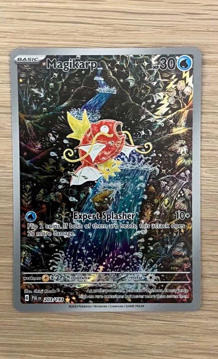 Pokémon Carte collezionabili: Pokémon Magikarp 203 EN Paldea evolved illustration rare – Usato da Villars-tiercelin venduto da