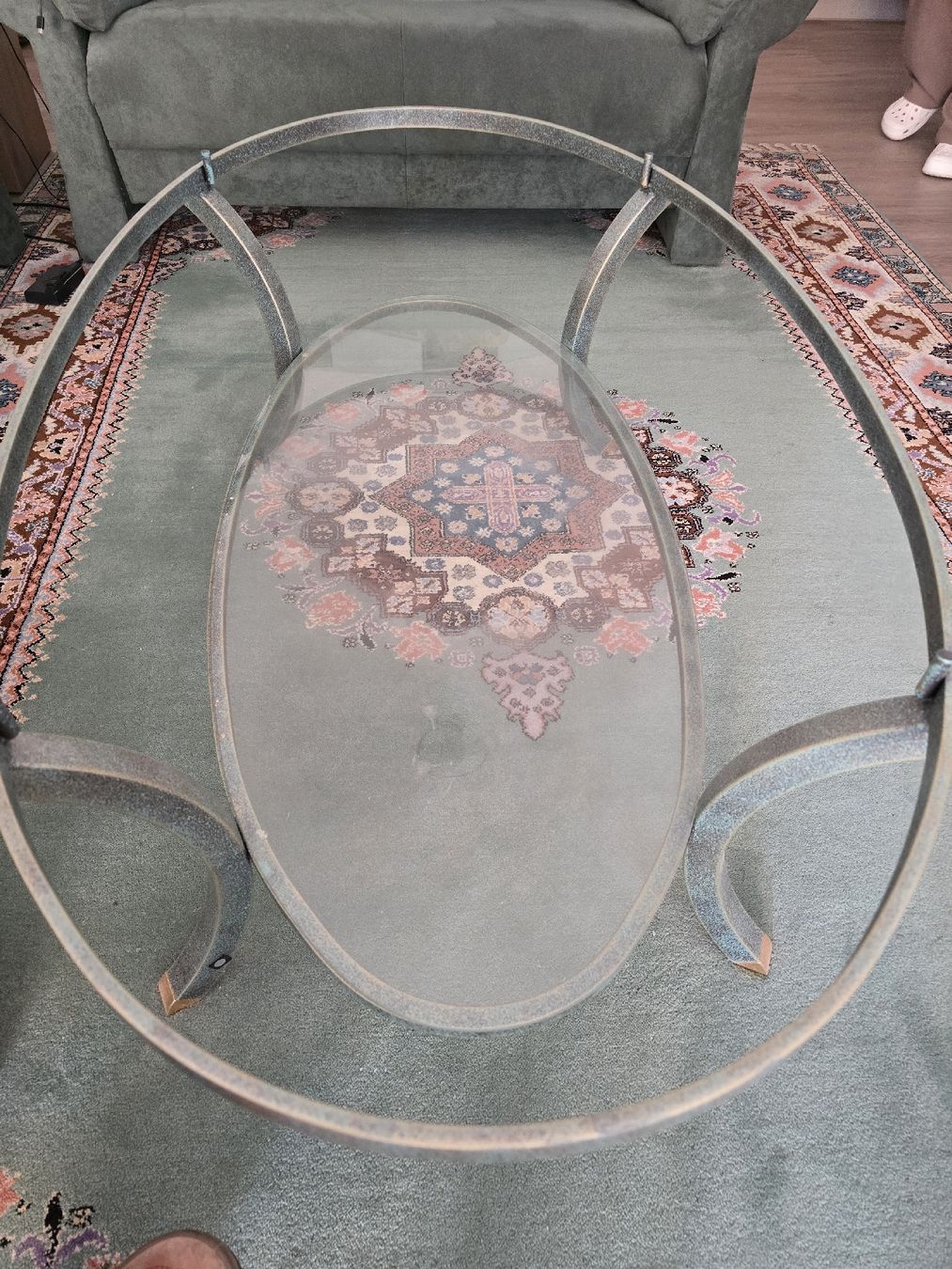 Tische: Table basse ovale Pierre Vandel Paris – Gebraucht aus Rances von JEFF65 3