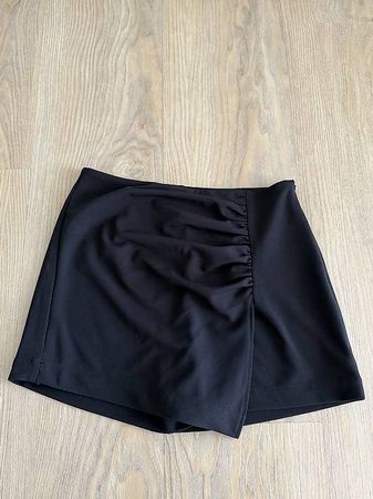 Schwarze Skorts (Hosenrock)