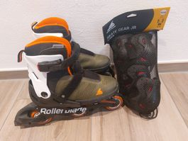 Inline der Marke Rollerblade Gr. 33-36.5 inkl. Protektoren