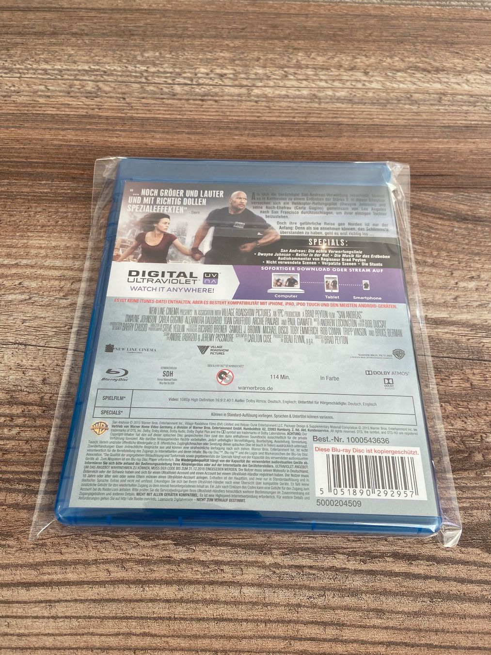 Tutti i DVDs: SAN ANDREAS mit Dwayne Johnson Blu-ray Top Zustand! – Usato da Hasle LU venduto da P89erni01 1