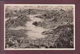 LUZERN und Umgebung - Vogelschau