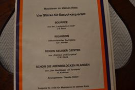 Vier Stücke für Saxophonquartett
