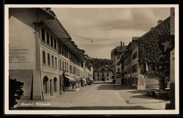 AK Burgdorf, Mühlegasse mit Kleiderfärberei