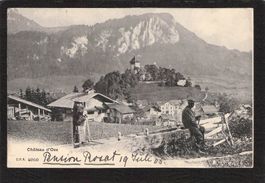 #Château d'Oex belebt  , gel. 1905