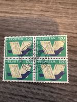 Schweiz Briefmarke Helvetia 120, Viererblock, Top Zustand!