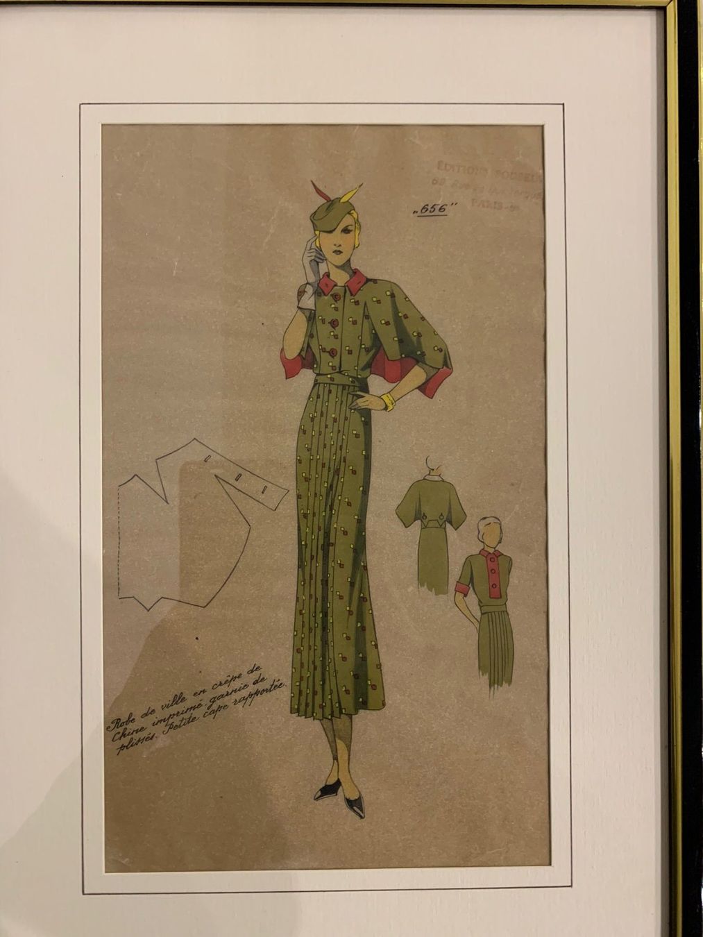 Tableaux: Lotto figurini moda anni '30/'40 Originali – D'occasion à Bedigliora par des_j29b 1