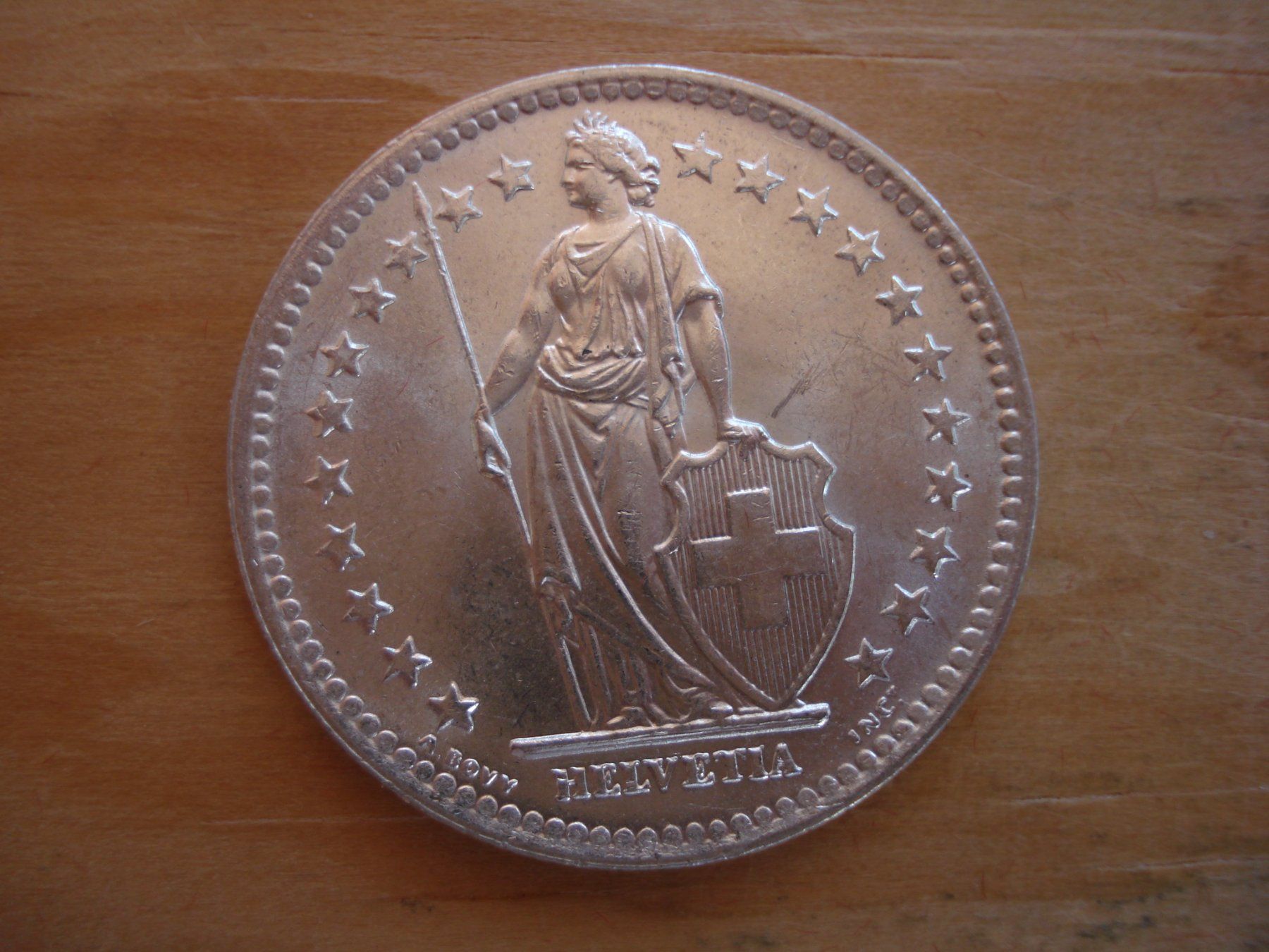 Tutti le monete: (C1) 2 Franken 1948 STGL – Usato da Erlach venduto da Net-Coins 1