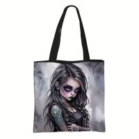 Neu! Grosse Gothic Tragetasche Girl Punk