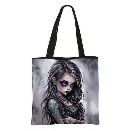 Neu! Grosse Gothic Tragetasche Girl Punk