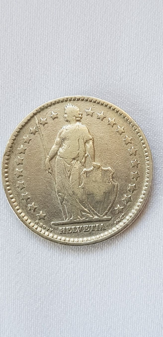 Tutti le monete: 2 Franken 1879 Schweiz – Usato da Dällikon venduto da Toyfan 4