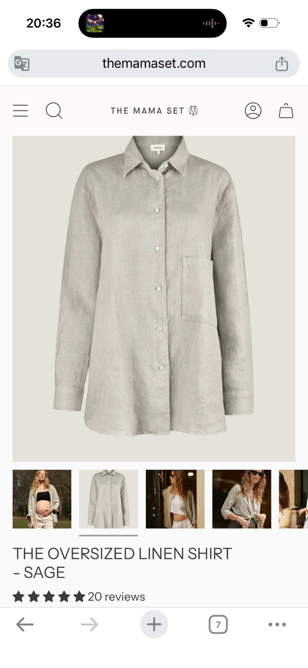 Camicette: The Mama Set - Oversized Linen Shirt – Usato da Sissach venduto da JoolkeBa 1