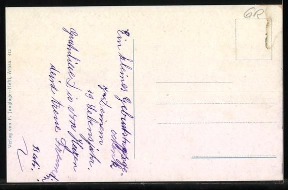Cartoline postali: AK Arosa, Panormasicht im Winter – Usato da Berlin venduto da bartko-reher 1