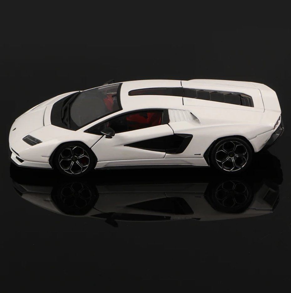 Lamborghini Modellautos: Lamborghini Countach Modellauto 1/24 (Weiss) – Neu und originalverpackt aus Ettingen von SwissHellcat 3