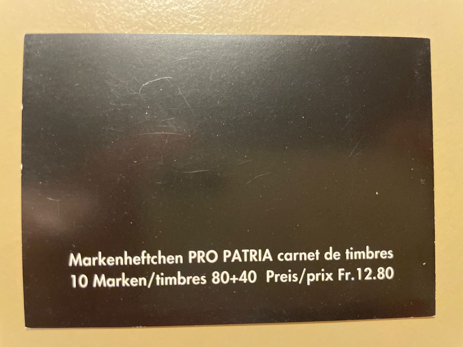 Alle Briefmarken: Pro Patria Briefmarkenheft  1994  1.Tag – Gebraucht aus Zürich von R4853f 1