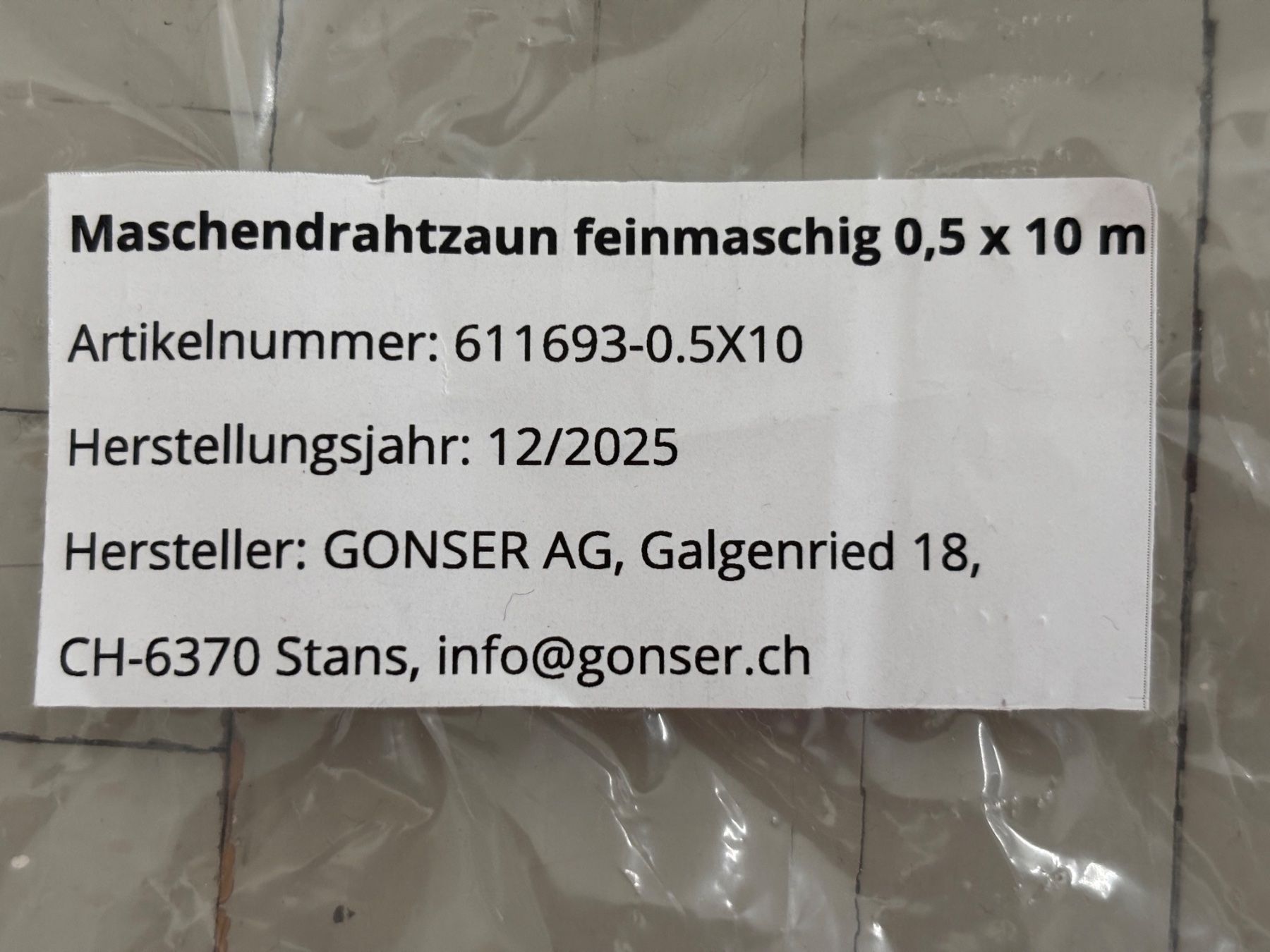 Recinzioni: Maschendrahtzaun feinmaschig von GONSER – Nuovo (secondo la descrizione) da Luzern venduto da Versuchende 3