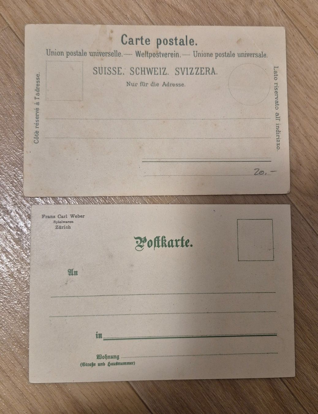 Ansichtskarten: 2 x Ansichtskarten Schweiz – Gebraucht aus Schlieren von num.boutique 2